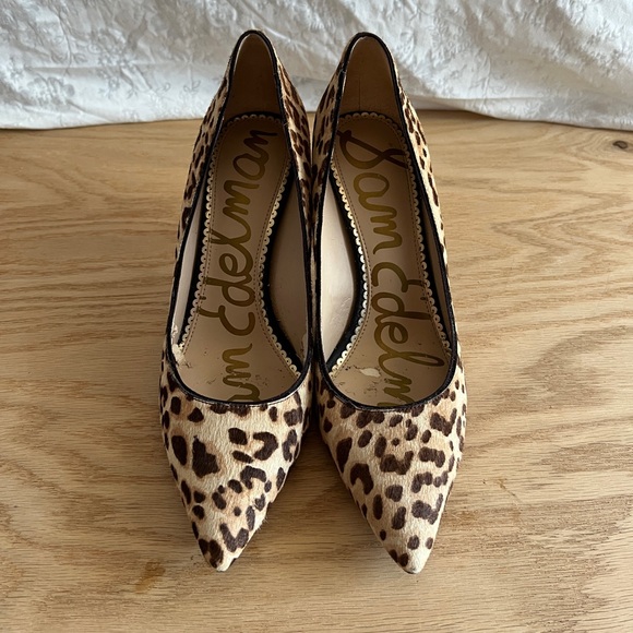 Sam Edelman Leopard Stiletto Heels, Women’s 8 - Picture 2 of 7